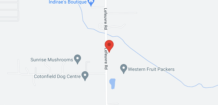 map of 3604 LEFEUVRE ROAD